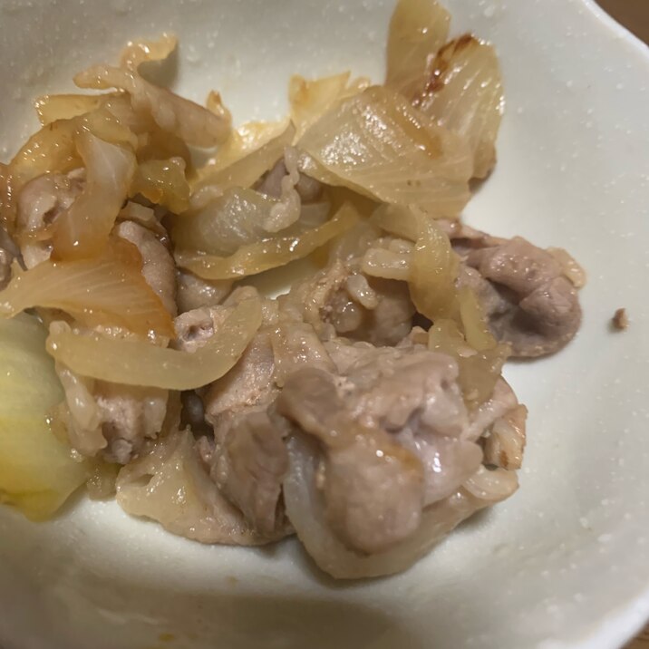 豚肉と玉ねぎの生姜焼き